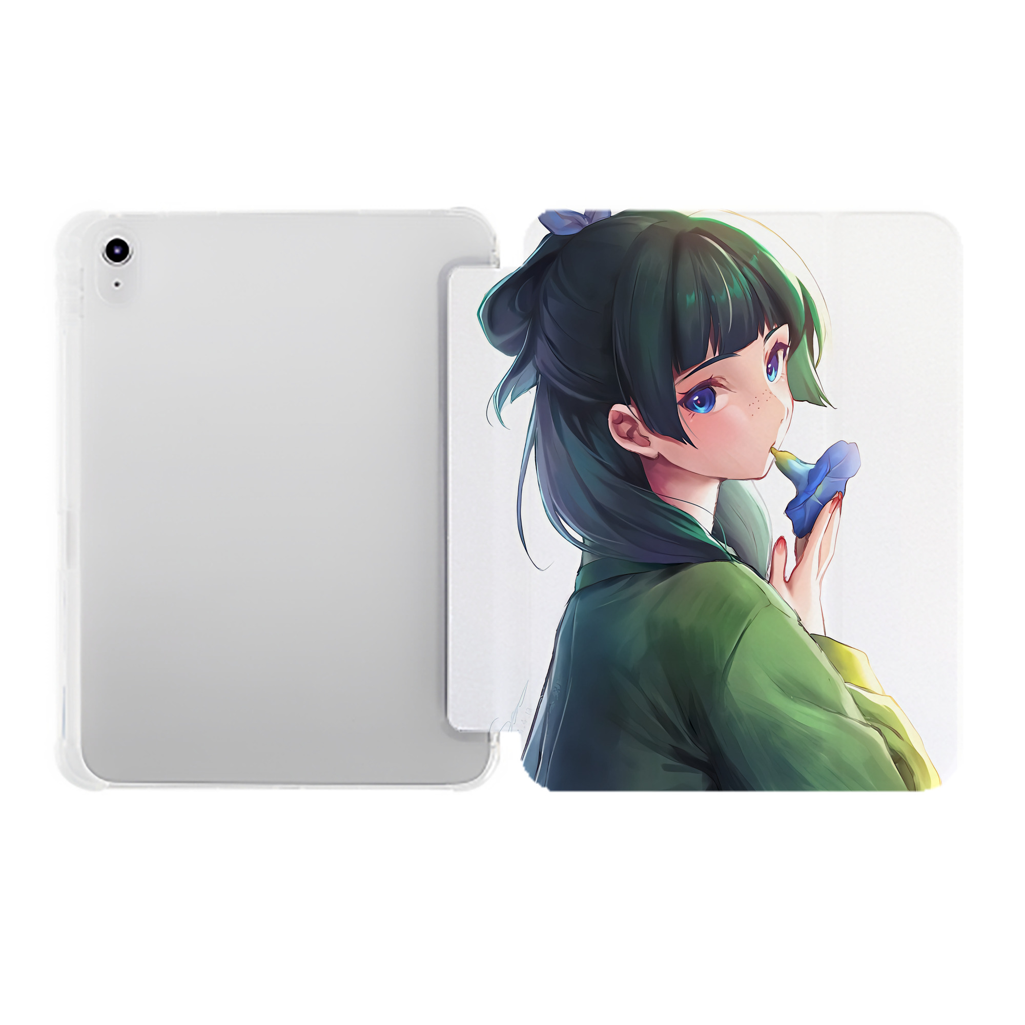 （画像用） 薬屋のひとりごと The Apothecary Diaries IPad ケース ペン収納付き 三つ折りスタンド PUレザー×シリコン 対応機種9.5/10.5/10.9インチ